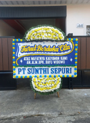 Papan Bunga Duka di Taba Jemekeh